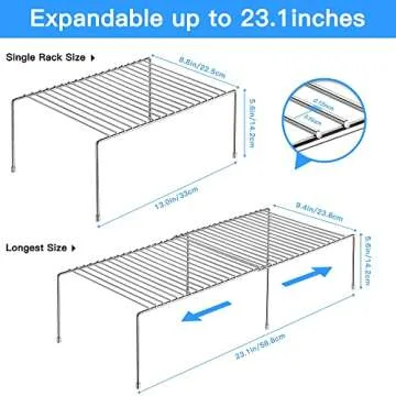 Tomorotec Space-Saving Stainless Steel Storage Rack