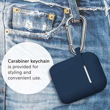 Shockproof AirPods Case with Keychain & Silicone Design