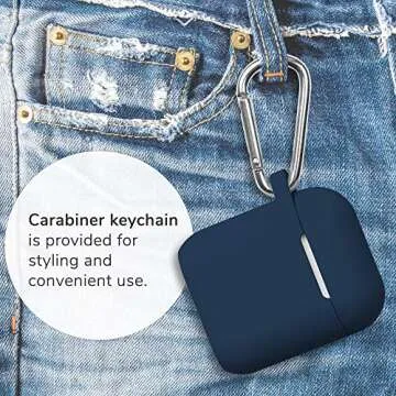Shockproof AirPods Case with Keychain & Silicone Design