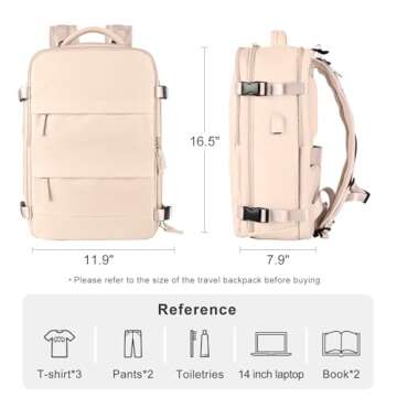 coofay Carry On Backpack Flight Approved Personal Item Travel Backpack For Women Airline Approved Waterproof Sports Luggage Backpack Casual Daypack Small Hiking Backpack