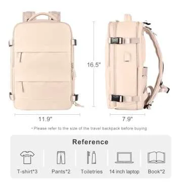 Coofay Carry On Backpack - Airline Approved & Waterproof