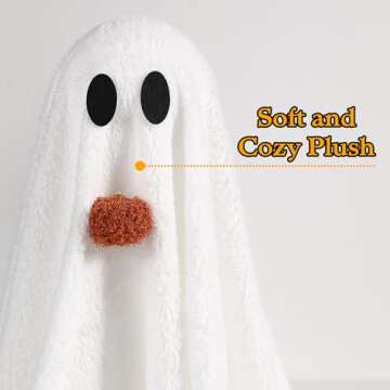 Halloween Light-Up Sherpa Ghosts – Cute & Cozy Decor for Parties
