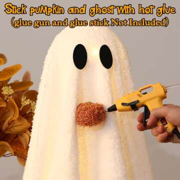 Light-Up Sherpa Ghosts for Adorable Halloween Decor