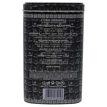 Cuba Cuba Prestige Black Men 3 oz EDT Spray