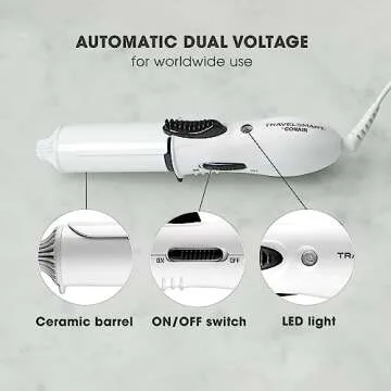 Conair Travel Curling Iron Mini 1-Inch Ceramic Curling Iron - Effortless Travel Styling