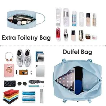 Sports Gym Travel Duffel with Shoe Compartment and Wet Storage