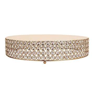 Simply Elegant - 18" Round Cake Stand with Crystal Beads