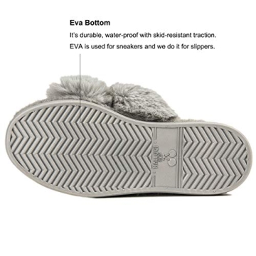 HALLUCI Plush Fleece Women's Slippers for Comfort