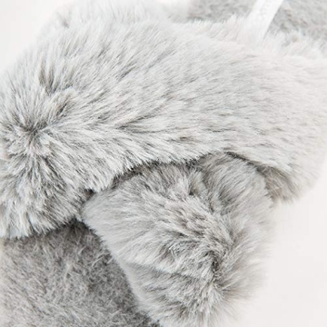 HALLUCI Plush Fleece Women's Slippers for Comfort