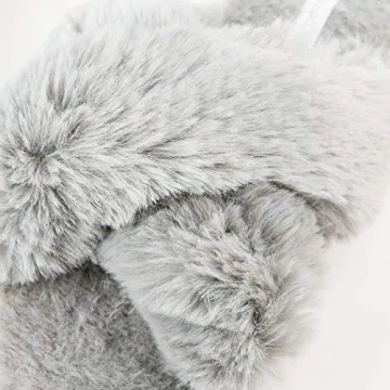 HALLUCI Plush Fleece Women's Slippers for Comfort