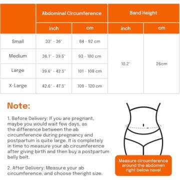 Trendyline Women Postpartum Girdle Corset Recovery Belly Band Wrap Belt, Medium,Beige Nude Medium