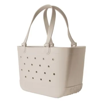 Durable Waterproof Beach Tote Bag with Zipper Pocket