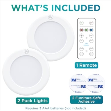 Brilliant Puck Lights with Remote for Home Lighting