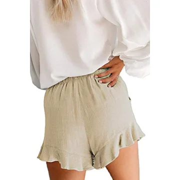 Mosucoirl Women's Comfy Cotton Summer Shorts with Pockets