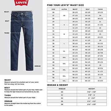 Levi's Men's 501 Original Fit Jeans in Dark Stonewash