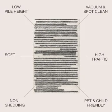 Stylish Pet-Friendly Area Rug - JONATHAN Y Khalil