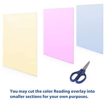 TOTiyea 14 Piece Dyslexia Colored Overlays for Reading