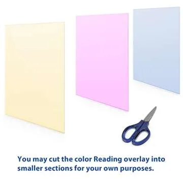 TOTiyea 14 Piece Dyslexia Colored Overlays for Reading