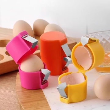 3pcs Egg Shell Opener Set for Effortless Egg Cracking and Peeling
