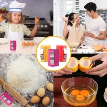Egg Shell Opener Set 3 pcs Easy Crack Peeler Tools