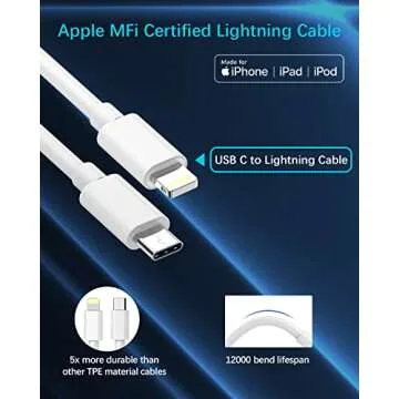 iPhone Car Charger[Apple MFi Certified], YEONPHOM Fast Car Charger for iPhone 14 13 12 Pro Max/Mini/11/XR/XS MAX/X,PD 20W&QC3.0 Dual Port USB C Car Phone Charger Adapter with Type C to Lightning Cable