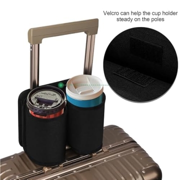 Accmor Universal Cup Holder for Luggage - Travel Hands-Free
