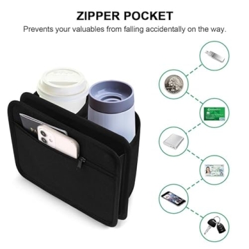 Accmor Universal Cup Holder for Luggage - Travel Hands-Free