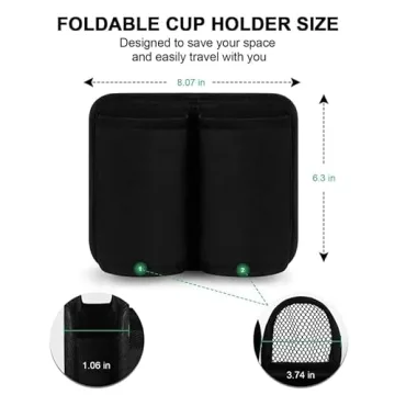 Accmor Universal Cup Holder for Luggage - Travel Hands-Free