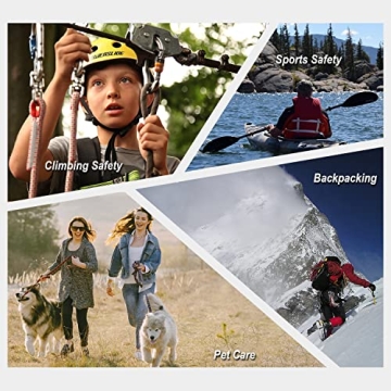 FresKaro Heavy Duty 25kN Climbing Carabiners Double Locking Clips