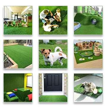 Petgrow Realistic Artificial Grass Turf - Durable & Stylish