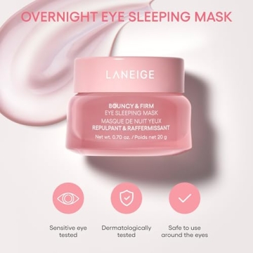 LANEIGE Bouncy & Firm Eye Mask for Brightening and Hydration