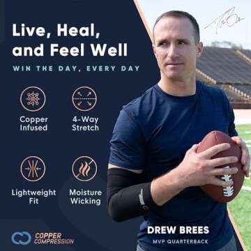 Copper Compression Wrist Brace - Copper Infused Adjustable Orthopedic Support Splint for Pain, Carpal Tunnel, Arthritis, Tennis Elbow, Tendinitis, RSI, Ganglion Cyst for Men Women - Left Hand - S/M