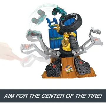 Hot Wheels Monster Trucks MEGA-Wrex Smashers Playset