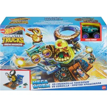 Hot Wheels Monster Trucks MEGA-Wrex Smashers Playset