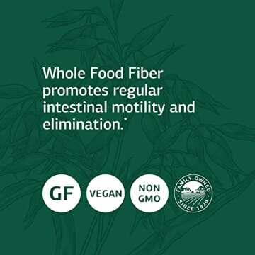 Standard Process Whole Food Fiber - Bowel, Digestion and Digestive Health with Rice Bran, Organic Carrot, Apple Pectin, Beet Root, Oat Fiber and Organic Sweet Potato - Vegetarian - 7 Ounce