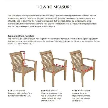 Naturesroom Sunbrella Patio Cushions for Outdoor Living