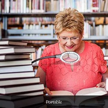 Brightech LightView Pro Magnifying Desk Lamp for Crafts