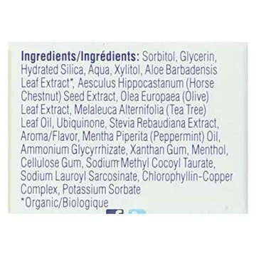 Kiss My Face Triple Action Herbal Mint Gel Toothpaste, SLS And Fluoride Free, Removes Plaque, Prevents Tartar, And Whitens Teeth, With Added Tea Tree Oil, No Artificial Colors Or Flavors, 4.5 oz