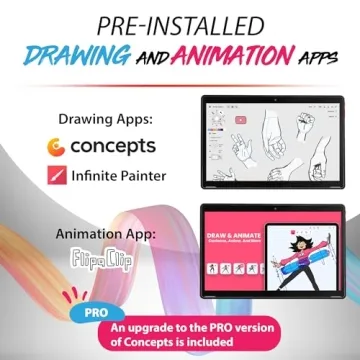 PicassoTab XL Drawing Tablet with Stylus and Accessories