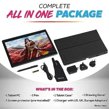PicassoTab XL Drawing Tablet with Stylus and Accessories