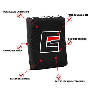 Combat Corner Kids Muay Thai Pads - Punch and Kick Strike Shield Training Pad | MMA, Kickboxing, Tae...