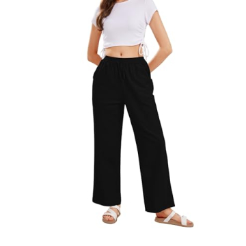 Summer Eco-Friendly Wide Leg Palazzo Pants for Women