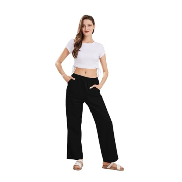Summer Eco-Friendly Wide Leg Palazzo Pants for Women