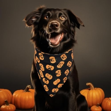 Duuclume Adjustable Halloween Christmas Dog Bandana Set