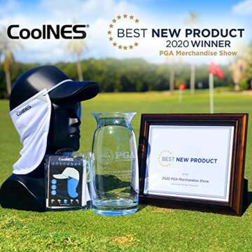 CoolNES - UV Sun Protection Neck Drape Adjustable Multifunctional 2 in 1 Face Covering for Outdoor Fishing - Unisex White