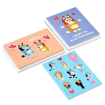 Hallmark Bluey Valentine Cards for Kids with Stickers