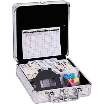 Smilejoy Mexican Train Dominoes Set for Fun Family Games