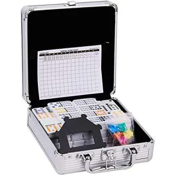 Smilejoy Mexican Train Dominoes Set for Fun Family Games