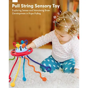 Hahaland Silicone Pull String Toy - Educational Fun for Kids