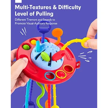 Hahaland Silicone Pull String Toy - Educational Fun for Kids